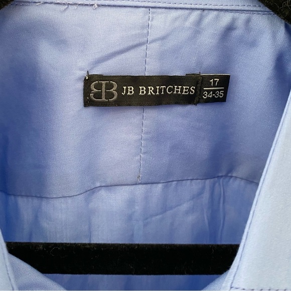 NWT - JB Britches - Men's Blue Dress Shirt - Picture 3 of 5